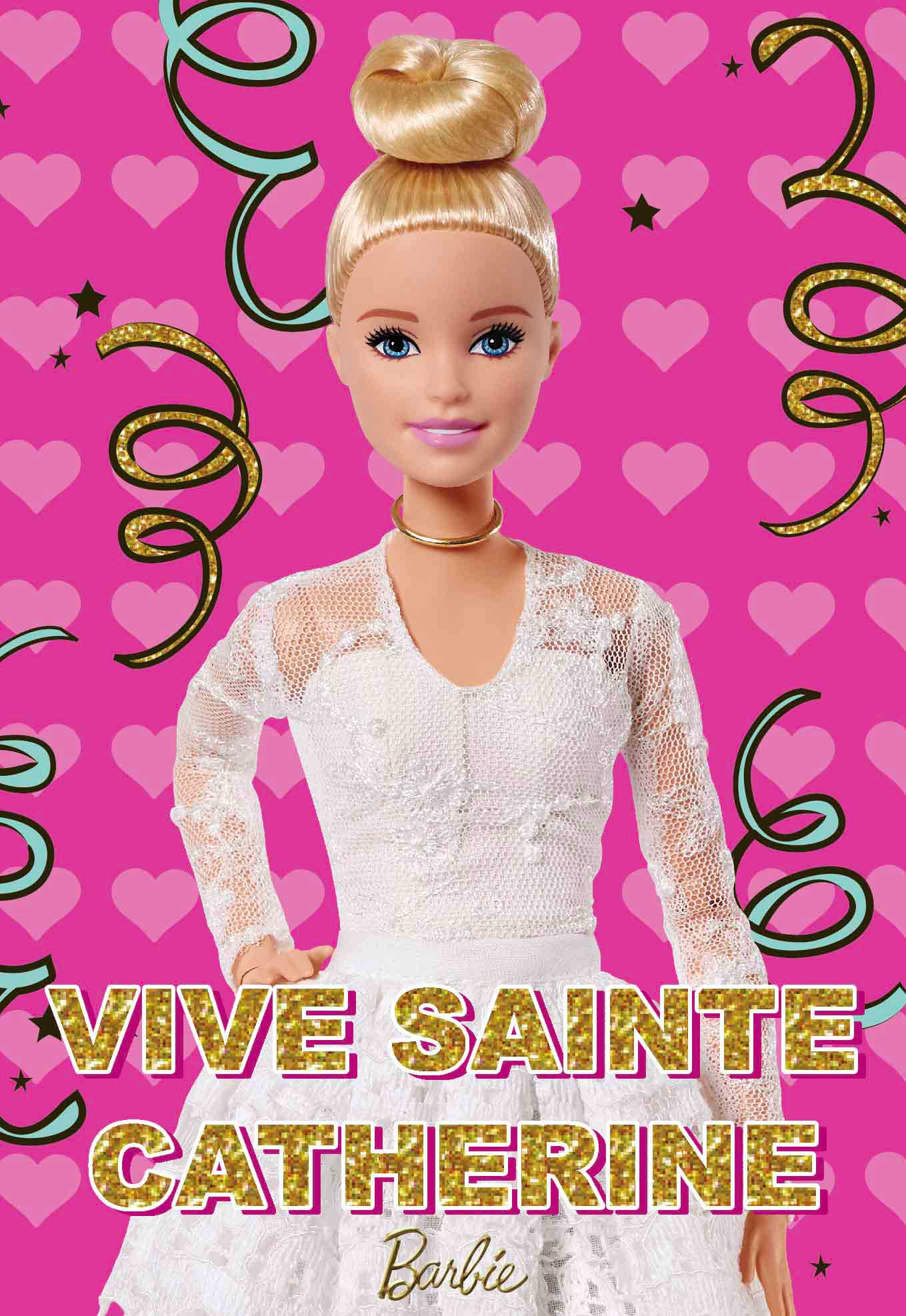 CARNET STE CATHERINE BARBIE ROBE DENTELLE