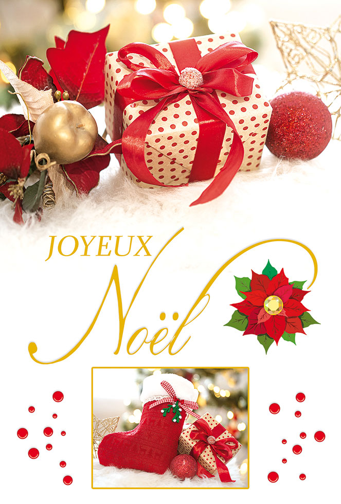 CI JOYEUX NOEL  ROUGE ET OR